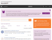 Tablet Screenshot of community.worldapp.com